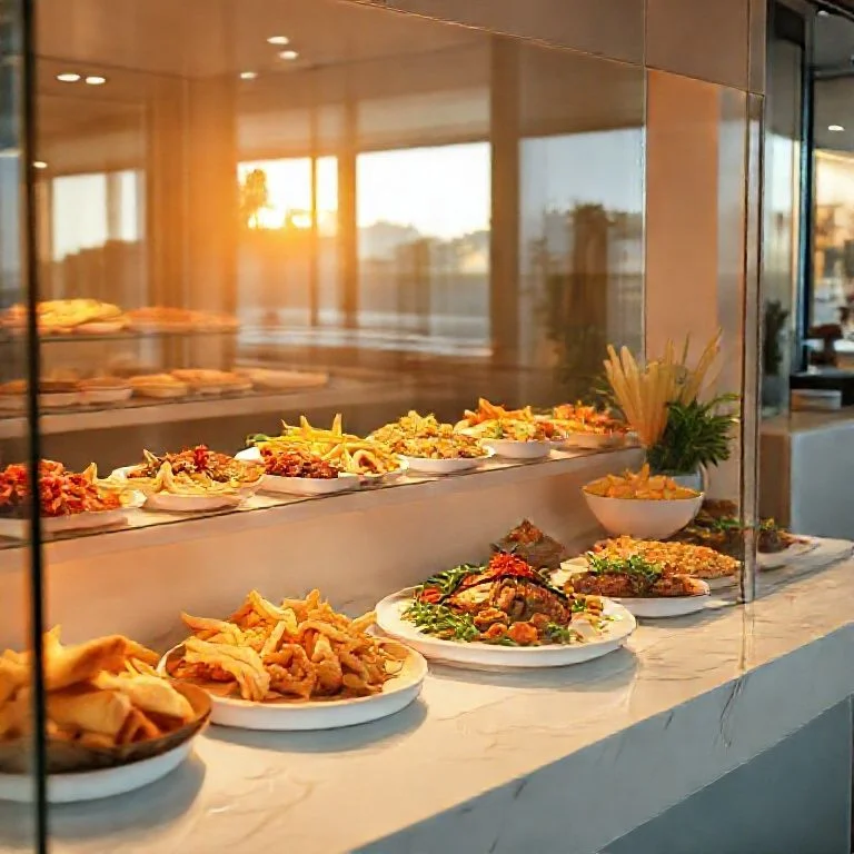 An artfully composed dish featuring pan-seared scallops nestled on a bed of vibrant green pea puree, garnished with microgreens and a drizzle of rich, saffron-infused oil. The plate is minimalist, focusing on the contrasting colors and textures, bathed in soft, natural light to highlight its freshness and elegant presentation.