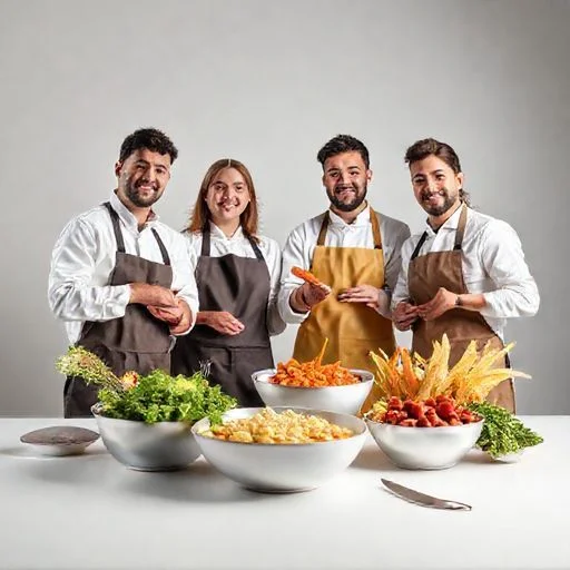 A macro-level, extreme close-up shot of the intricate, bubbling surface of a perfectly proofing sourdough starter in a glass jar, filled with trapped air bubbles and showing subtle textural variations. The lighting is soft and warm, emphasizing the organic life within the starter, symbolizing the dedication, patience, and living craft of the unseen culinary artists.